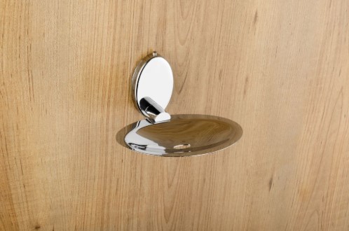 Jewel JC-904 Soap Dish Bathroom Accessory for Home, Hotel and Apartment Washrooms, Elegant and Practical Soap Holder for Clean Everyday Use, Bathroom Organization, Decor and Value 